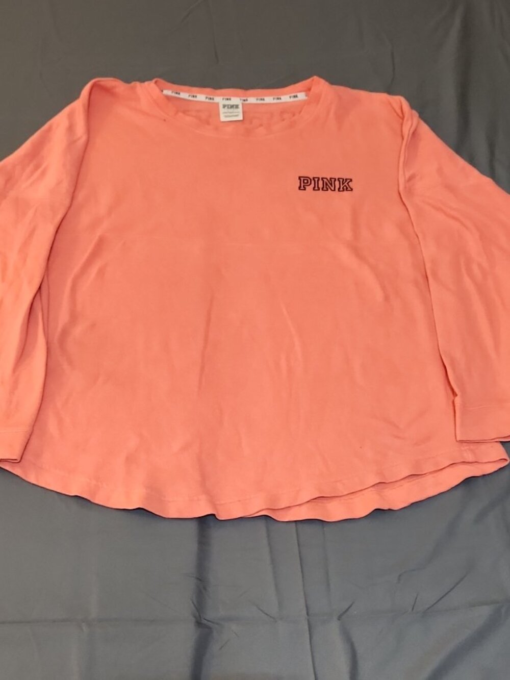 Victoria’s Secret PINK Logo Graphic Crewneck Sweatshirt – Women’s L 💗